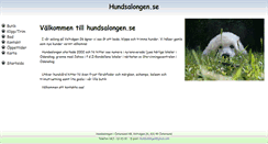 Desktop Screenshot of hundsalongen.se
